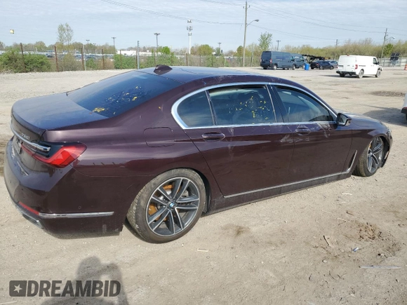 2020 BMW 7 Series 750i xDrive с VIN WBA7U2C02LGM27019, выставлен на аукционе Copart как лот 54122615 с пробегом Не указан миль и Списание • Salvage title. История ставок и продаж доступна на DreamBid. Изображение 3.