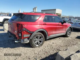 2024 Ford Explorer XLT with VIN 1FMSK8DH7RGA42621, listed as a Copart auction lot 47085265 with 7,171 mi miles and Salvage Title. Bid and sale history available at carsss.com. Image 3.