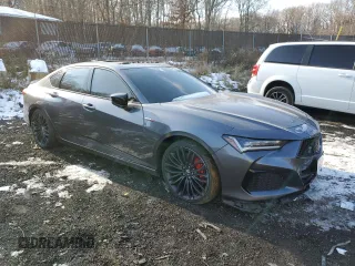 2021 Acura TLX Type S with VIN 19UUB7F04MA001598, listed as a Copart auction lot 41467135 with 54,187 mi miles and Salvage Title. Bid and sale history available at carsss.com. Image 4.