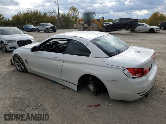 2015 BMW 4 Series 435i with VIN WBA3T3C56FP738508, listed as a Copart auction lot 74870964 with 77,111 mi miles and Salvage Title. Bid and sale history available at carsss.com. Image 2.