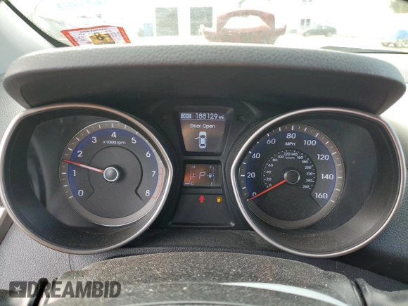2013 Hyundai Elantra GT with VIN KMHD35LE8DU081952, listed as a Copart auction lot 52579755 with 188,129 mi miles and Salvage Title. Bid and sale history available at carsss.com. Image 9.