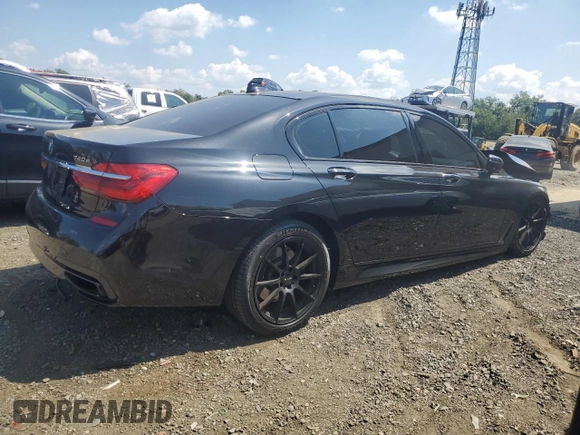 2017 BMW 7 Series 740e xDrive iPerformance with VIN WBA7J2C32HG497906, listed as a Copart auction lot 68861214 with 0 mi miles and Salvage Title. Bid and sale history available at carsss.com. Image 3.