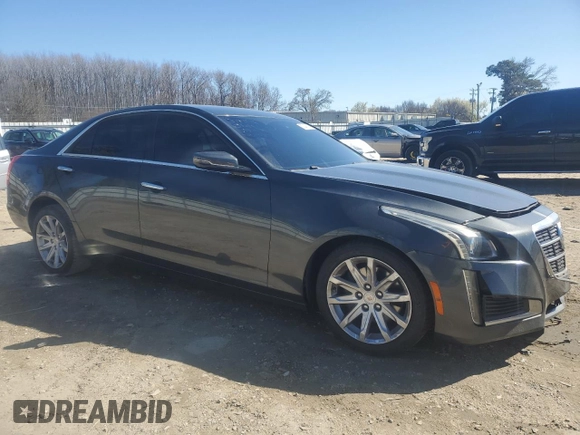 2014 Cadillac CTS AWD with VIN 1G6AW5SX3E0127216, listed as a Copart auction lot 50240125 with 93,353 mi miles and Salvage title. Bid and sale history available at DreamBid. Image 4.