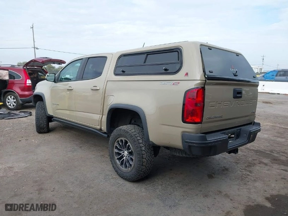 2021 Chevrolet Colorado 4WD ZR2 with VIN 1GCGTEEN2M1289583, listed as a IAAI auction lot 41571228 with 26,783 mi miles. Bid and sale history available at carsss.com. Image 3.