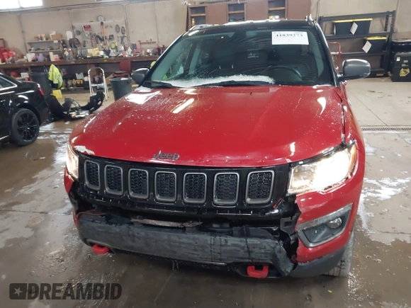 2018 Jeep Compass Trailhawk with VIN 3C4NJDDB5JT307366, listed as a IAAI auction lot 41839273 with 103,585 mi miles and . Bid and sale history available at carsss.com. Image 12.