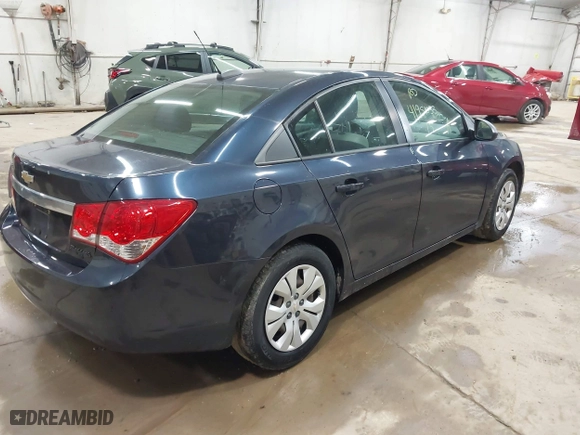 2015 Chevrolet Cruze LS with VIN 1G1PA5SG9F7222676, listed as a IAAI auction lot 41951033 with 102,375 mi miles. Bid and sale history available at carsss.com. Image 4.