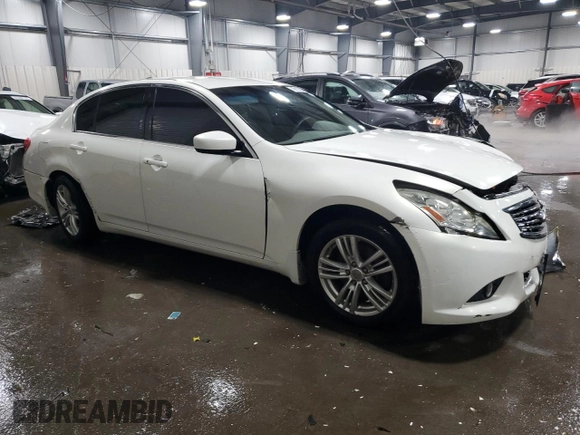 2011 Infiniti G25 x z VIN JN1DV6ARXBM652576, wystawiony jako Copart lot #45913105 z przebiegiem Nie podano mil oraz Szkoda całkowita • Salvage title. Historia ofert i sprzedaży dostępna na DreamBid. Obrazek 4.