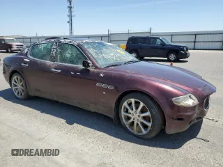 2007 Maserati Quattroporte z VIN ZAMCE39AX70027000, wystawiony jako Copart lot #60355475 z przebiegiem Nie podano mil oraz Czysty tytuł • Clean title. Historia ofert i sprzedaży dostępna na DreamBid. Obrazek 4.