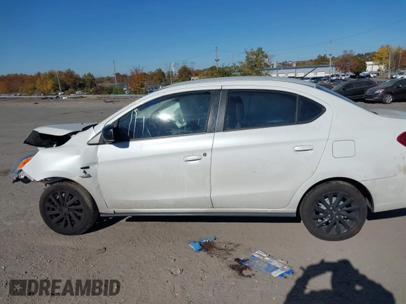 2020 Mitsubishi Mirage G4 SE with VIN ML32F4FJ5LHF09981, listed as a IAAI auction lot 40690403 with Not Provided miles. Bid and sale history available at carsss.com. Image 14.