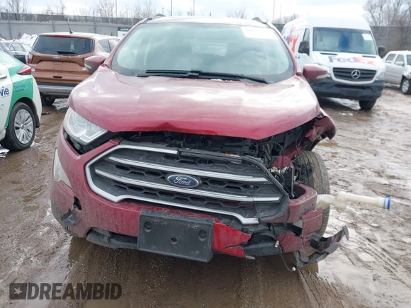 2021 Ford EcoSport SE with VIN MAJ3S2GE5MC446322, listed as a IAAI auction lot 41632504 with 36,592 mi miles and . Bid and sale history available at DreamBid. Image 12.