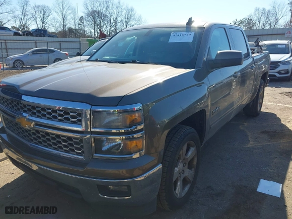 2015 Chevrolet Silverado 1500 LT with VIN 3GCPCREC3FG292888, listed as a IAAI auction lot 41416740 with 123,000 mi miles. Bid and sale history available at carsss.com. Image 2.