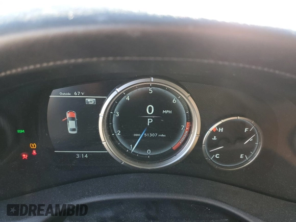 2016 Lexus GS 350 with VIN JTHBZ1BL2GA002797, listed as a Copart auction lot 87249894 with 51,307 mi miles and Salvage Title. Bid and sale history available at carsss.com. Image 9.