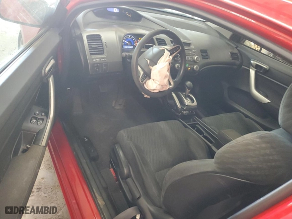 2009 Honda Civic Cpe EX with VIN 2HGFG128X9H522126, listed as a Copart auction lot 53390195 with 133,267 mi miles and Salvage Title. Bid and sale history available at carsss.com. Image 8.