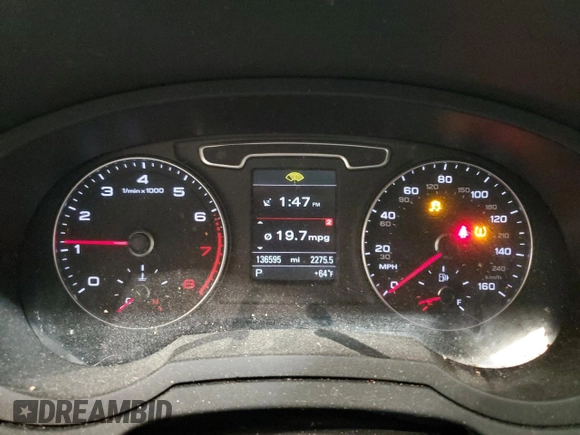 2015 Audi Q3 Prestige with VIN WA1GFCFS8FR012418, listed as a Copart auction lot 56099805 with 136,595 mi miles and Salvage title. Bid and sale history available at DreamBid. Image 9.