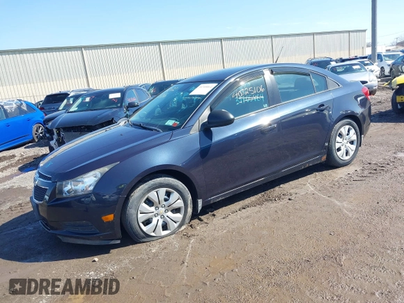 2014 Chevrolet Cruze LS with VIN 1G1PA5SG2E7329311, listed as a IAAI auction lot 40725106 with 95,222 mi miles and . Bid and sale history available at DreamBid. Image 2.