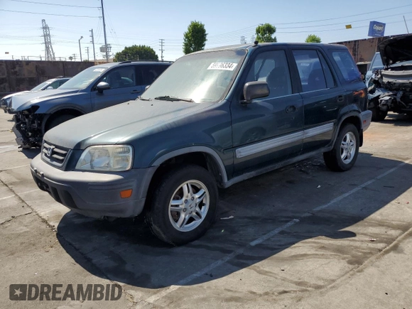 1997 Honda CR-V with VIN JHLRD1858VC057492, listed as a Copart auction lot 59996334 with 209,965 mi miles and Salvage Title. Bid and sale history available at carsss.com. Image 1.