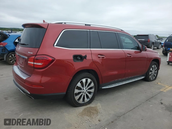 2017 Mercedes-Benz GLS 450 with VIN 4JGDF6EE0HA812682, listed as a Copart auction lot 49175844 with 87,289 mi miles and . Bid and sale history available at DreamBid. Image 3.