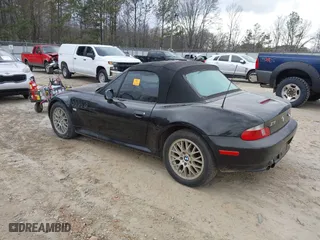 2001 BMW Z3 2.5i with VIN WBACN33491LK46945, listed as a IAAI auction lot 41513135 with 1 mi miles. Bid and sale history available at carsss.com. Image 3.