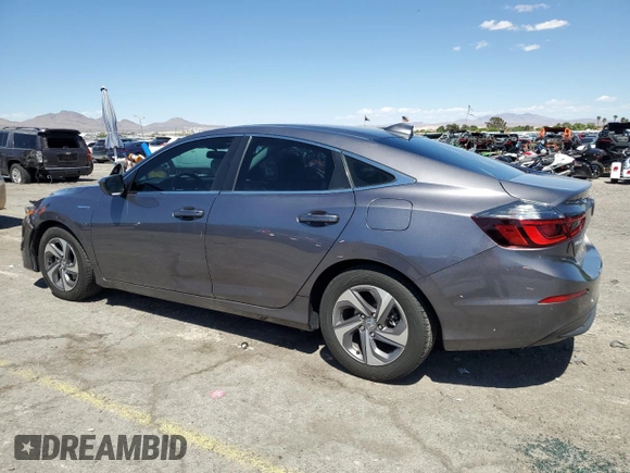 2019 Honda Insight EX z VIN 19XZE4F52KE033983, wystawiony jako Copart lot #56048285 z przebiegiem 103 742 mil mil oraz Szkoda całkowita • Salvage title. Historia ofert i sprzedaży dostępna na DreamBid. Obrazek 2.