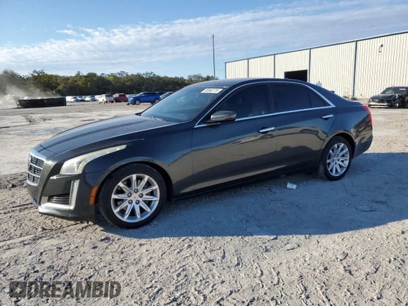 2014 Cadillac CTS Sedan RWD with VIN 1G6AP5SX7E0194625, listed as a Copart auction lot 88546775 with 127,934 mi miles and Salvage Title. Bid and sale history available at carsss.com. Image 1.