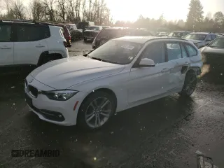 2017 BMW 3 Series 328d xDrive with VIN WBA8J1C32HA018286, listed as a Copart auction lot 86413844 with 43,817 mi miles and Salvage title. Bid and sale history available at DreamBid. Image 1.
