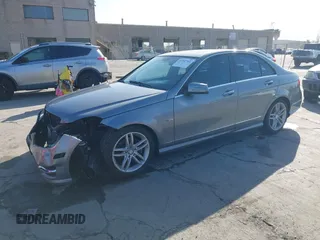 2012 Mercedes-Benz C-Class C 250 Sport with VIN WDDGF4HB2CA636370, listed as a IAAI auction lot 41947361 with 124,959 mi miles. Bid and sale history available at carsss.com. Image 2.