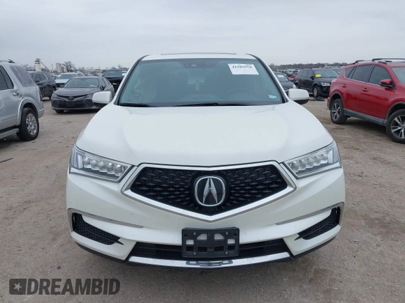 2017 Acura MDX w/Technology Pkg with VIN 5FRYD4H55HB022084, listed as a IAAI auction lot 41585958 with 57,458 mi miles. Bid and sale history available at carsss.com. Image 12.