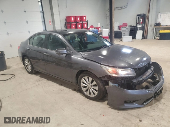 2013 Honda Accord Sdn EX-L with VIN 1HGCR2F84DA804623, listed as a Copart auction lot 53857715 with 291,696 mi miles and Salvage Title. Bid and sale history available at carsss.com. Image 4.