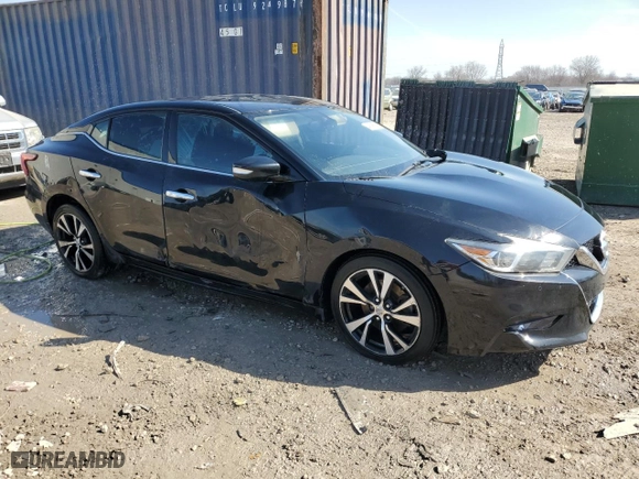 2018 Nissan Maxima SL with VIN 1N4AA6AP3JC401810, listed as a Copart auction lot 48596865 with 91,698 mi miles and Salvage Title. Bid and sale history available at carsss.com. Image 4.