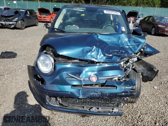 2014 FIAT 500 Pop z VIN 3C3CFFAR1ET165176, wystawiony jako Copart lot #53337245 z przebiegiem Nie podano mil oraz Szkoda całkowita • Salvage title. Historia ofert i sprzedaży dostępna na DreamBid. Obrazek 5.