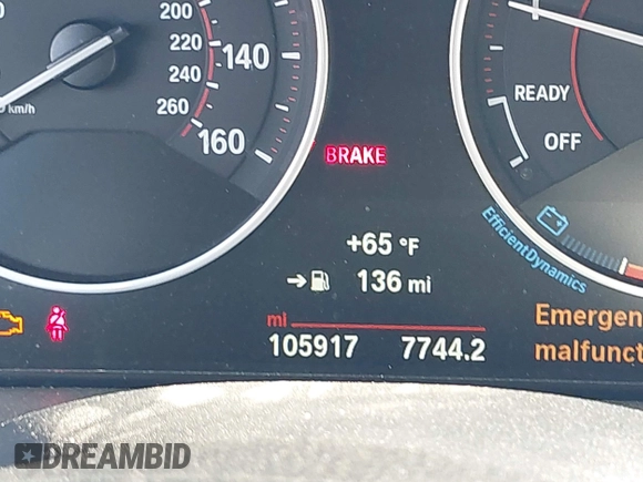 2016 BMW 3 Series 328i with VIN WBA8E9G52GNT44904, listed as a IAAI auction lot 41899944 with 105,917 mi miles. Bid and sale history available at carsss.com. Image 15.