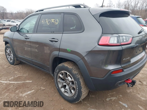 2020 Jeep Cherokee Trailhawk с VIN 1C4PJMBX2LD562699, выставлен на аукционе IAAI как лот 41707512 с пробегом 152 729 миль миль и . История ставок и продаж доступна на DreamBid. Изображение 3.