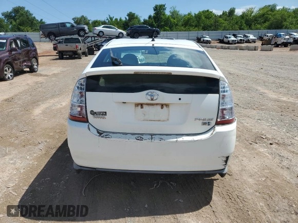 2007 Toyota Prius with VIN JTDKB20U877658975, listed as a Copart auction lot 59971395 with 155,707 mi miles and Salvage title. Bid and sale history available at DreamBid. Image 6.