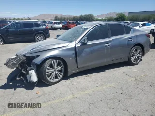 2018 Infiniti Q50 Luxe с VIN JN1EV7AP3JM590879, выставлен на аукционе Copart как лот 56665635 с пробегом 24 824 миль миль и Списание • Salvage title. История ставок и продаж доступна на DreamBid. Изображение 1.