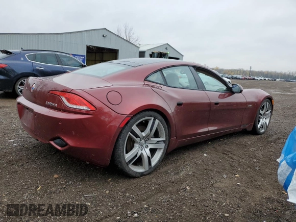 2012 Fisker Karma EcoChic z VIN YH4K16AAXCA001340, wystawiony jako Copart lot #78439634 z przebiegiem 70 515 mil mil oraz Szkoda całkowita • Salvage title. Historia ofert i sprzedaży dostępna na DreamBid. Obrazek 3.