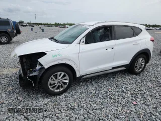 2018 Hyundai Tucson SEL Plus z VIN KM8J33A41JU670631, wystawiony jako Copart lot #59887105 z przebiegiem 133 012 mil mil oraz Szkoda całkowita • Salvage title. Historia ofert i sprzedaży dostępna na DreamBid. Obrazek 1.