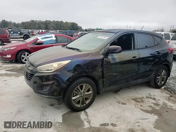 2015 Hyundai Tucson GLS with VIN KM8JT3AF9FU002360, listed as a Copart auction lot 45791245 with 44,485 mi miles and Salvage Title. Bid and sale history available at DreamBid. Image 14.