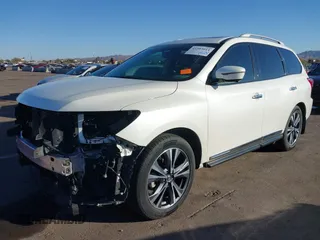 2017 Nissan Pathfinder SV with VIN 5N1DR2MN5HC640588, listed as a IAAI auction lot 41503014 with 89,481 mi miles and . Bid and sale history available at DreamBid. Image 2.