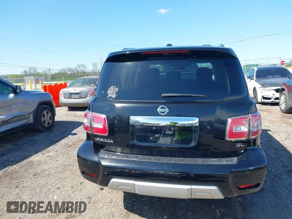 2018 Nissan Armada SL with VIN JN8AY2NC3JX501702, listed as a IAAI auction lot 41972908 with 120,157 mi miles and . Bid and sale history available at DreamBid. Image 17.