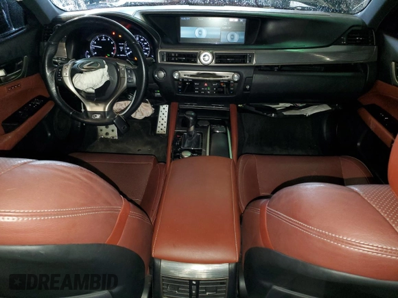 2015 Lexus GS 350 with VIN JTHBE1BL3FA001507, listed as a Copart auction lot 55955595 with 150,720 mi miles and Salvage title. Bid and sale history available at DreamBid. Image 8.