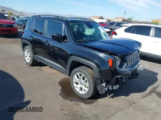 2017 Jeep Renegade Latitude z VIN ZACCJBBB6HPG55080, wystawiony jako IAAI lot #42179742 z przebiegiem 59 620 mil mil oraz . Historia ofert i sprzedaży dostępna na DreamBid. Obrazek 1.