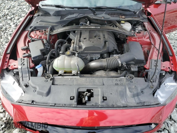 2022 Ford Mustang EcoBoost with VIN 1FA6P8TD0N5100554, listed as a Copart auction lot 88892045 with 25,236 mi miles and Salvage Title. Bid and sale history available at carsss.com. Image 11.