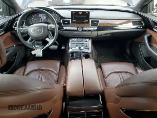 2014 Audi A8 4.0T with VIN WAUR2AFD5EN007518, listed as a Copart auction lot 44523935 with 108,277 mi miles and Salvage title. Bid and sale history available at DreamBid. Image 8.