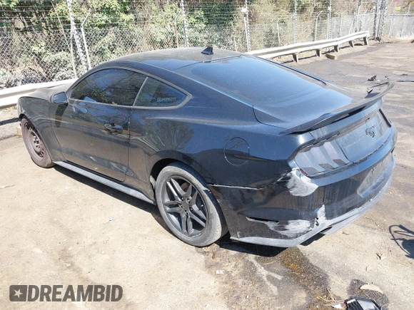 2020 Ford Mustang EcoBoost with VIN 1FA6P8TH8L5161523, listed as a IAAI auction lot 41762189 with 100,287 mi miles. Bid and sale history available at carsss.com. Image 3.