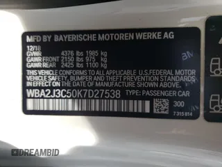 2019 BMW 2 Series 230i xDrive with VIN WBA2J3C50K7D27538, listed as a Copart auction lot 65215523 with 26,910 mi miles. Bid and sale history available at carsss.com. Image 13.