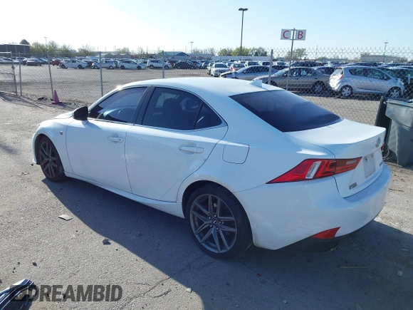 2015 Lexus IS 250 with VIN JTHBF1D27F5058917, listed as a IAAI auction lot 41966824 with 139,051 mi miles and . Bid and sale history available at carsss.com. Image 3.