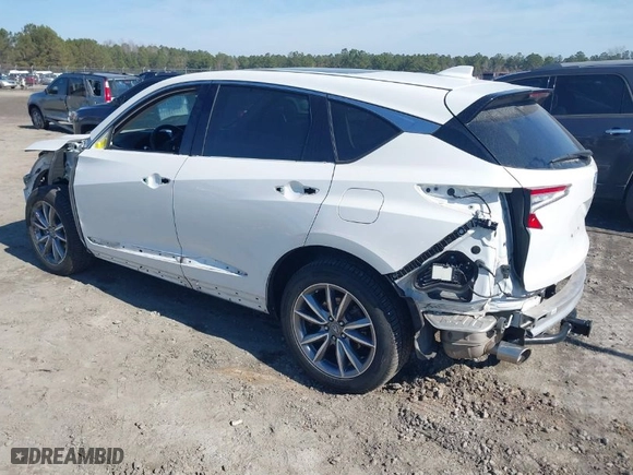 2020 Acura RDX w/Technology Pkg with VIN 5J8TC1H52LL006185, listed as a IAAI auction lot 41457828 with 59,998 mi miles. Bid and sale history available at carsss.com. Image 3.