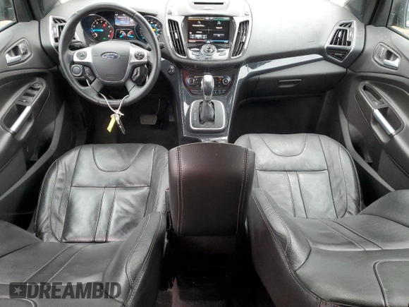 2013 Ford Escape Titanium with VIN 1FMCU0J91DUC35855, listed as a Copart auction lot 55986955 with 159,790 mi miles and Salvage title. Bid and sale history available at DreamBid. Image 8.