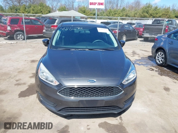 2017 Ford Focus SE with VIN 1FADP3F26HL229452, listed as a IAAI auction lot 41882192 with 83,499 mi miles. Bid and sale history available at carsss.com. Image 12.