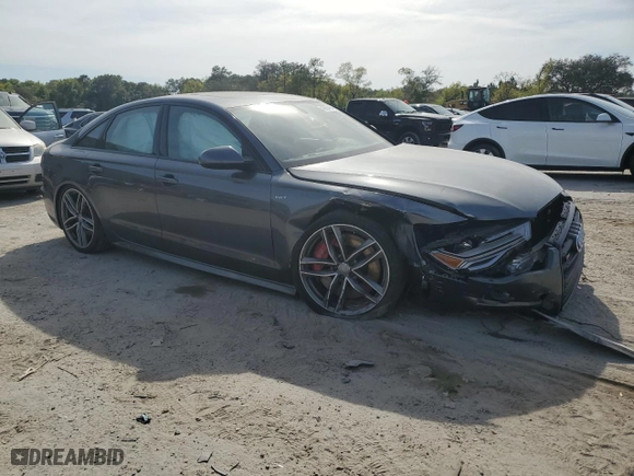 2017 Audi S6 Premium Plus with VIN WAUFFAFC0HN063160, listed as a Copart auction lot 46864164 with 0 miles. Bid and sale history available at carsss.com. Image 4.
